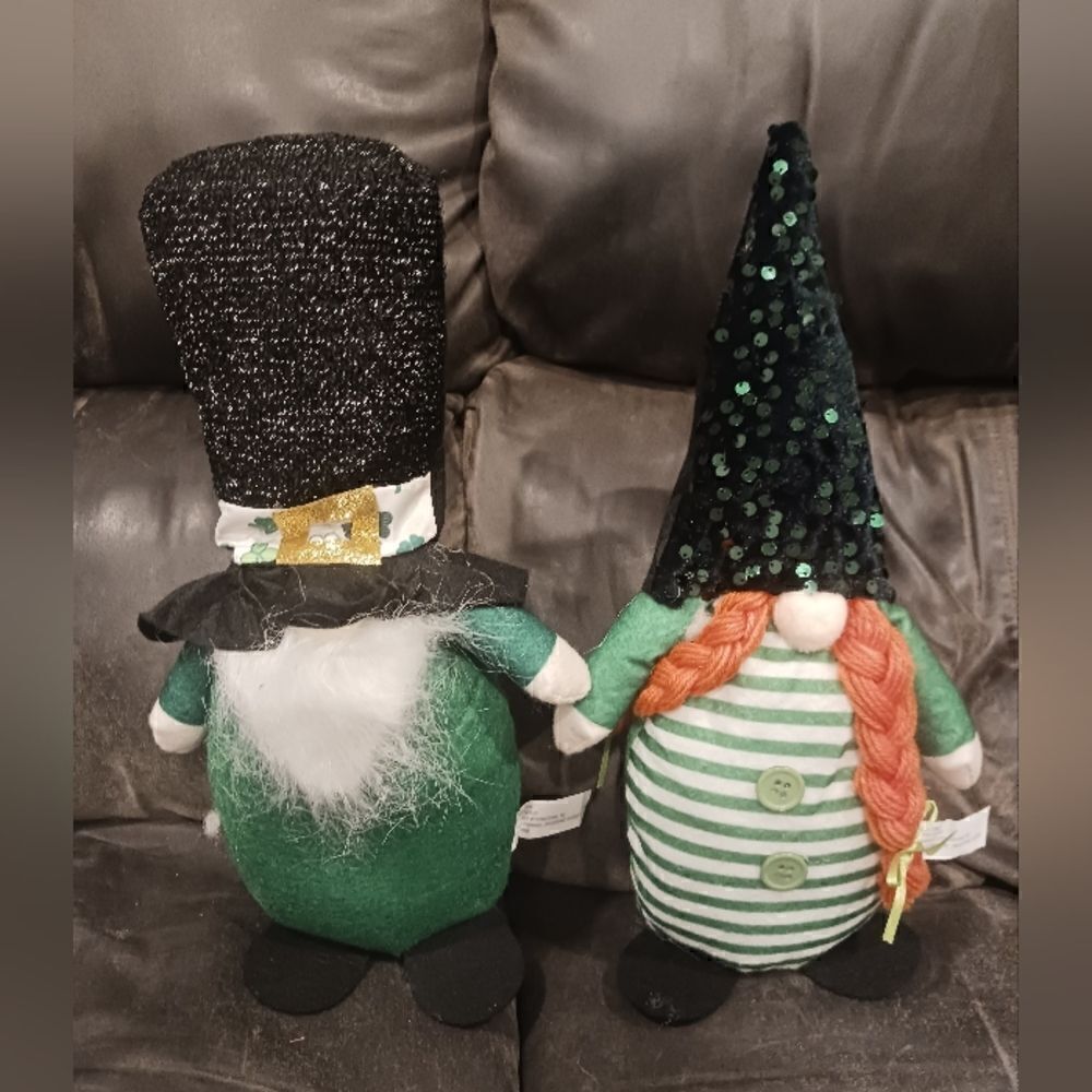 St. Patrick's Day Couple Gnome Set